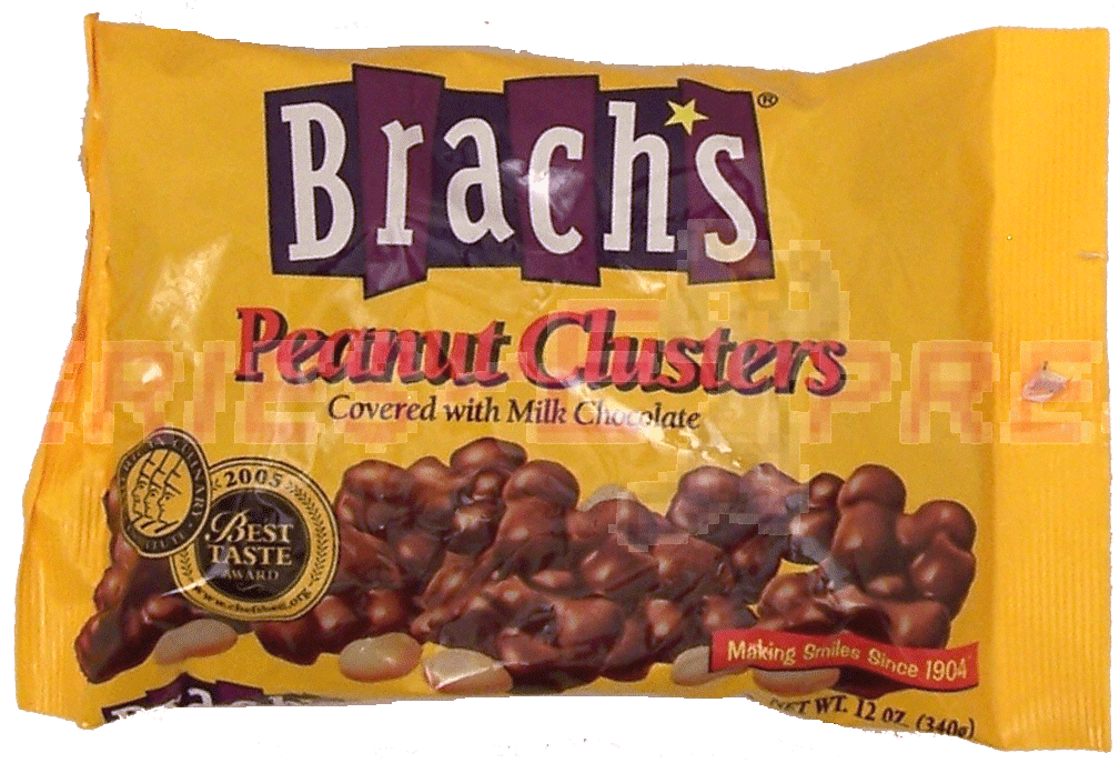 Brach's&nbsp;&nbsp;peanut clusters covered with milk chocolate Full-Size Picture